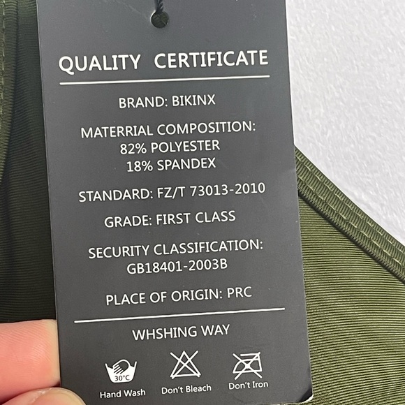 NWT Two Piece Tankini Bathing Suit Adjustable Straps Boy shorts Olive Green Md - Picture 11 of 12